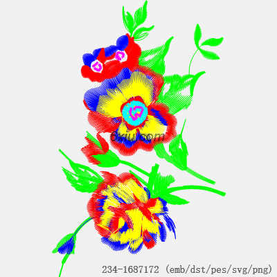 svg矢量绣花图下载