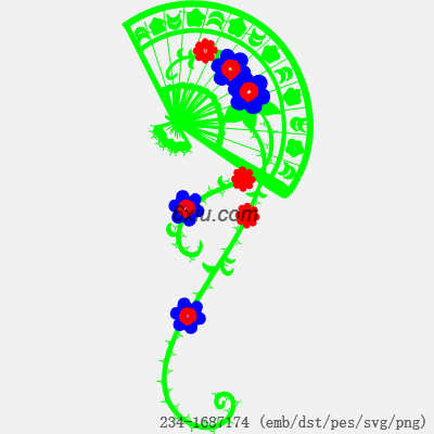 svg矢量绣花图下载