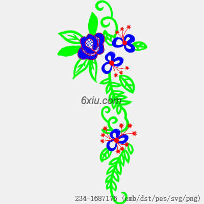 svg矢量绣花图下载
