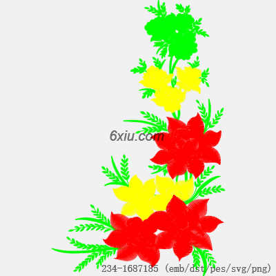svg矢量绣花图下载