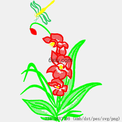 svg矢量绣花图下载