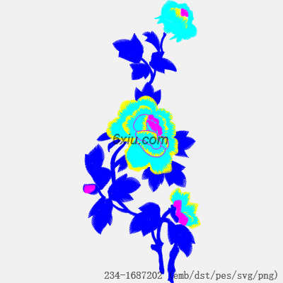 svg矢量绣花图下载