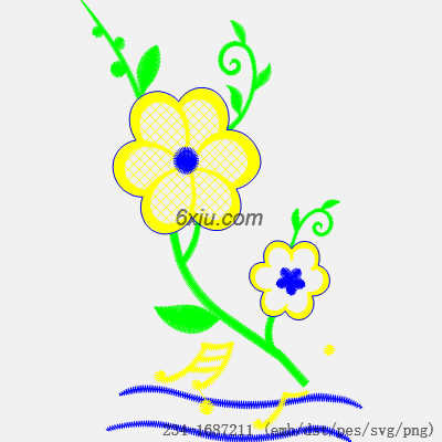 svg矢量绣花图下载