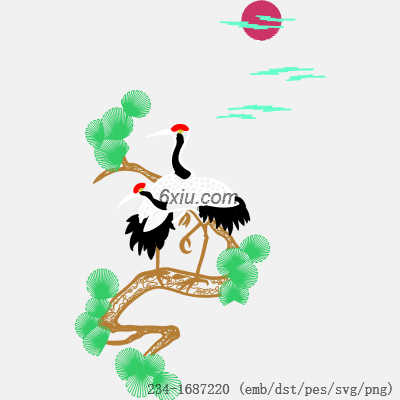 svg矢量绣花图下载