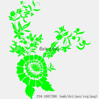svg矢量绣花图下载