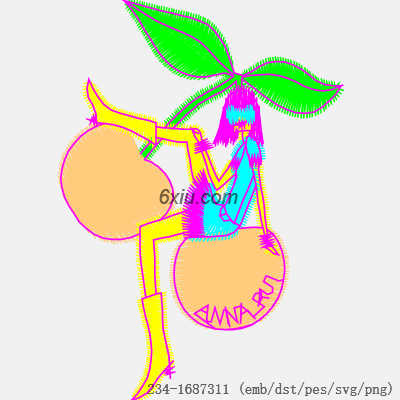 svg矢量绣花图下载