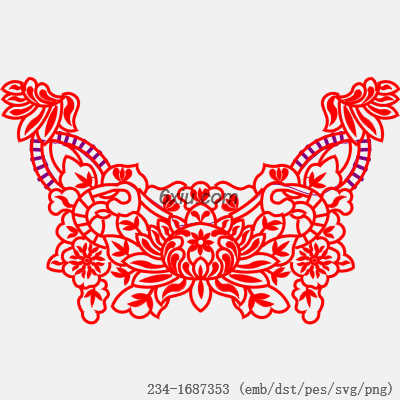 svg矢量绣花图下载