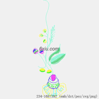 svg矢量绣花图下载