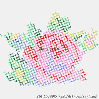 svg矢量绣花图下载
