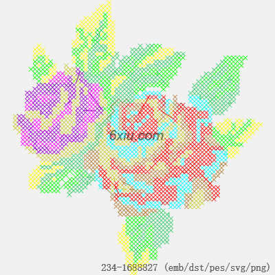 svg矢量绣花图下载