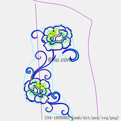 svg矢量绣花图下载