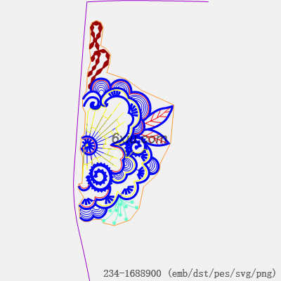 svg矢量绣花图下载