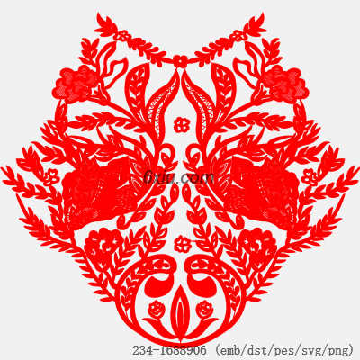 svg矢量绣花图下载