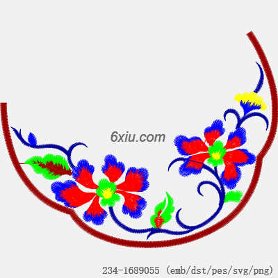 svg矢量绣花图下载