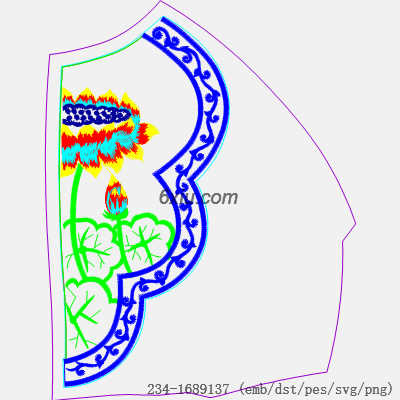 svg矢量绣花图下载