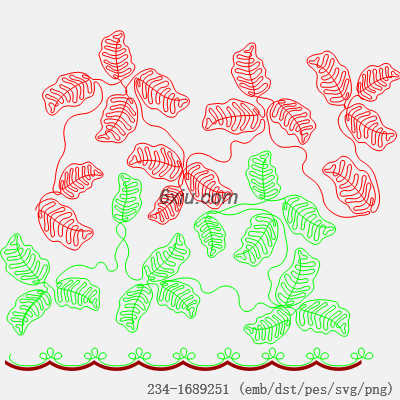 svg矢量绣花图下载