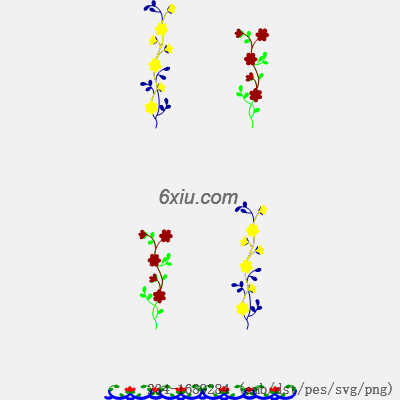svg矢量绣花图下载