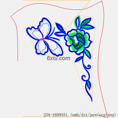 svg矢量绣花图下载