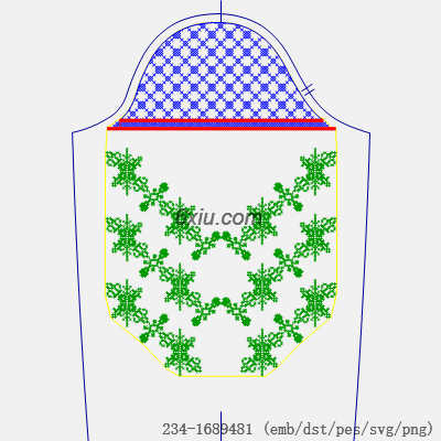 svg矢量绣花图下载