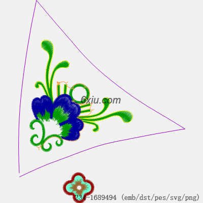 svg矢量绣花图下载