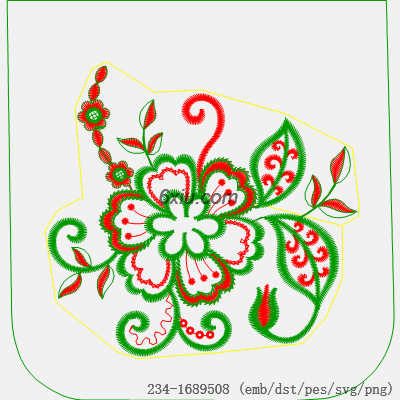 svg矢量绣花图下载