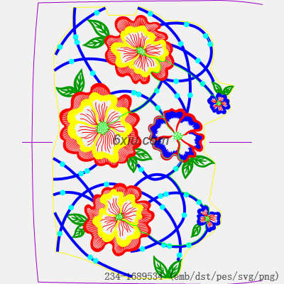 svg矢量绣花图下载