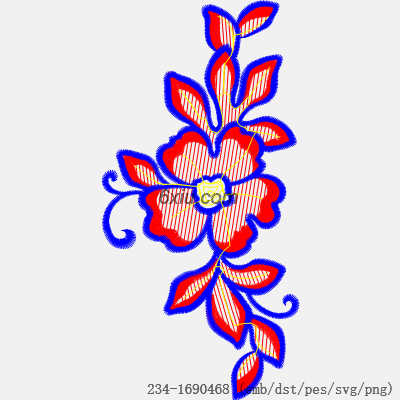 svg矢量绣花图下载