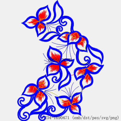 svg矢量绣花图下载