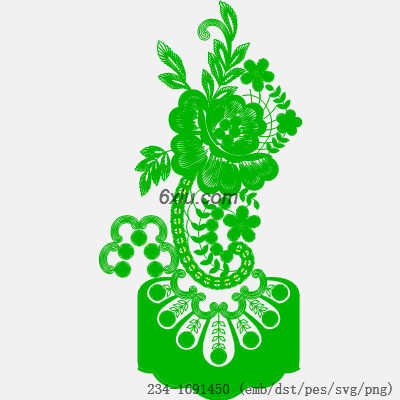 svg矢量绣花图下载