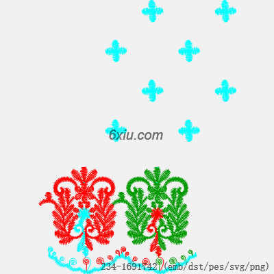svg矢量绣花图下载