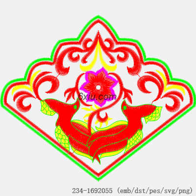 svg矢量绣花图下载