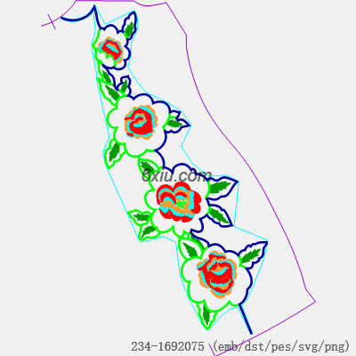 svg矢量绣花图下载