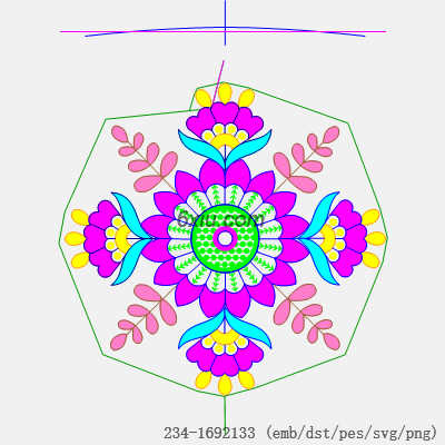 svg矢量绣花图下载