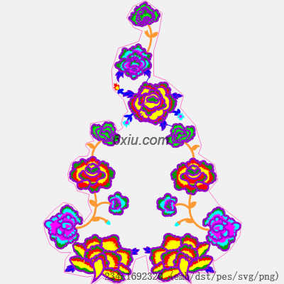 svg矢量绣花图下载