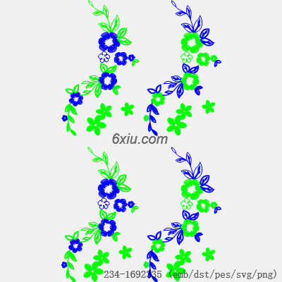 svg矢量绣花图下载