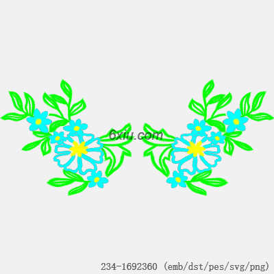 svg矢量绣花图下载