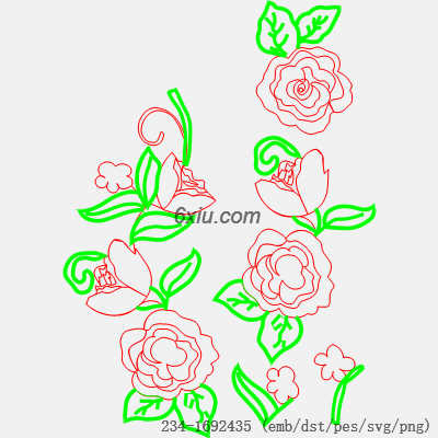 svg矢量绣花图下载