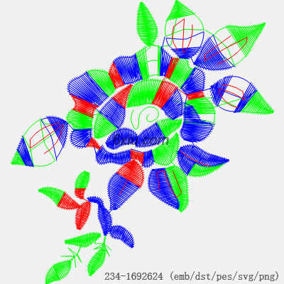 svg矢量绣花图下载