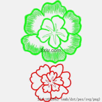 svg矢量绣花图下载