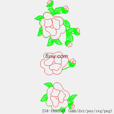 svg矢量绣花图下载