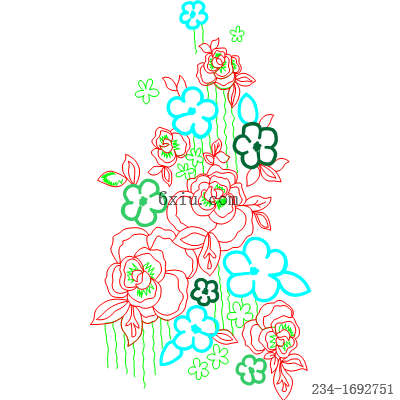svg矢量绣花图下载
