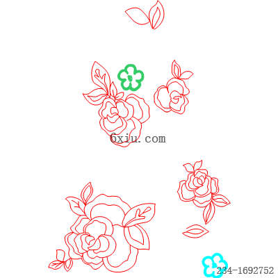 svg矢量绣花图下载