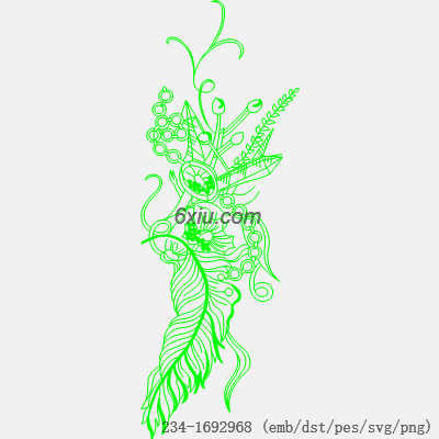 svg矢量绣花图下载