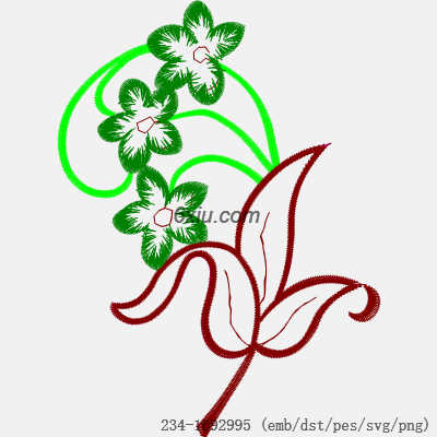 svg矢量绣花图下载