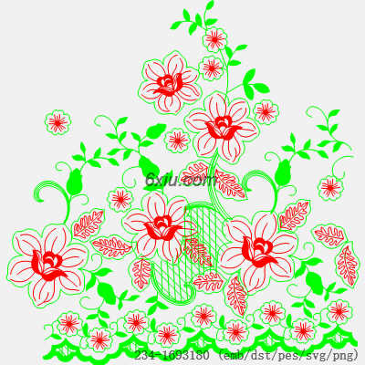 svg矢量绣花图下载