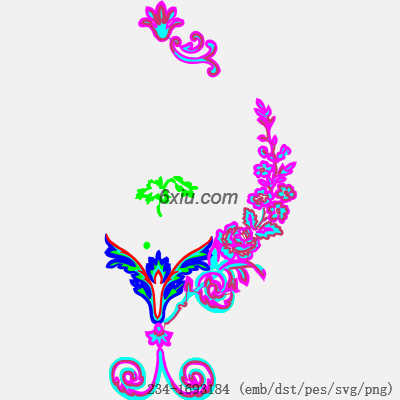 svg矢量绣花图下载