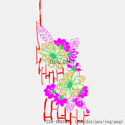svg矢量绣花图下载