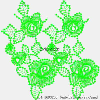 svg矢量绣花图下载