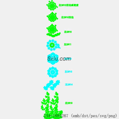 svg矢量绣花图下载