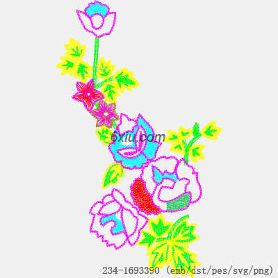svg矢量绣花图下载